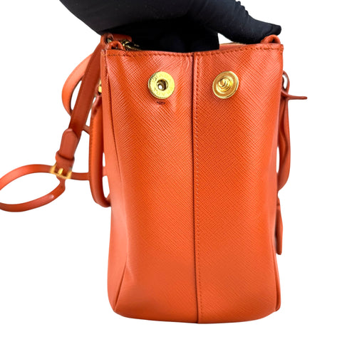 Prada Galleria Saffiano leather bag Orange