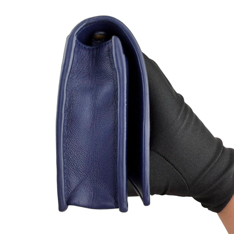 Bottega Veneta Monalisa Purple Atlantic Intrecciato Chain Wallet