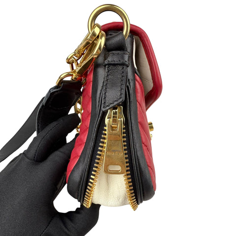 Miu Miu Confidential napa Biker bag