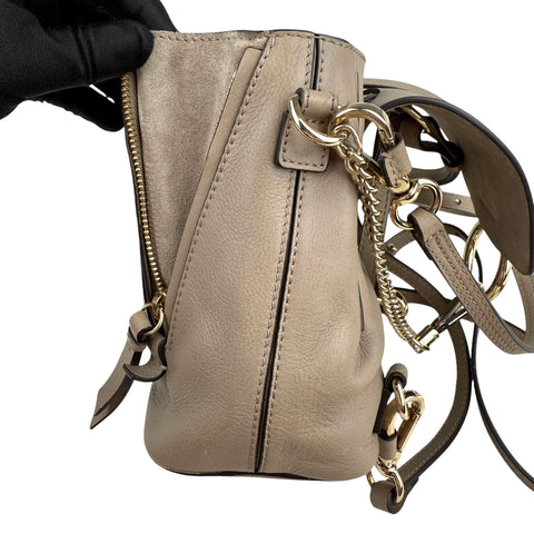Chloe Suede & Calfskin Small Faye Backpack
