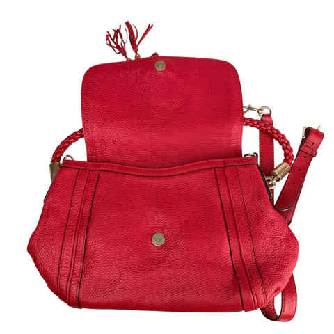Gucci Leather Bella Shoulder Bag Red