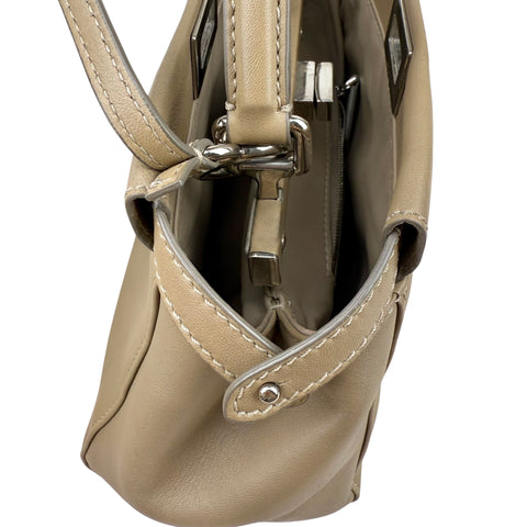 Fendi Peekaboo 2WAY Shoulder Bag Hand Bag Beige