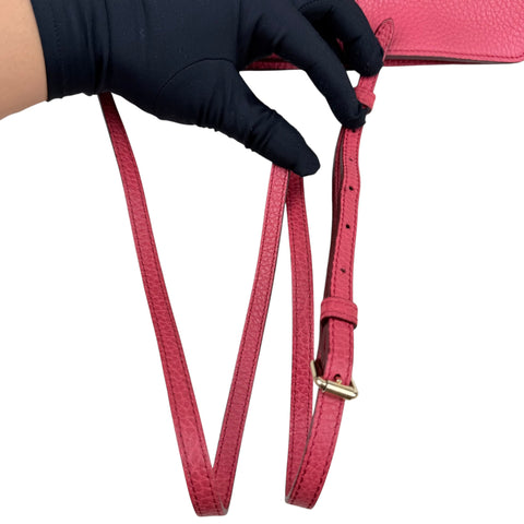 Burberry Leah Crossbody Bag Pebbled Leather Small