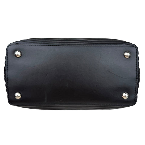 Fendi Black Nappa Leather Small DotCom Bag