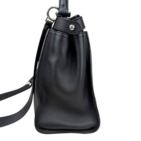 Fendi Peekaboo medium model shoulder bag in black leather