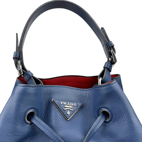 Prada Bags Bucket bags Prada Blue Calfskin Leather Bucket Bag