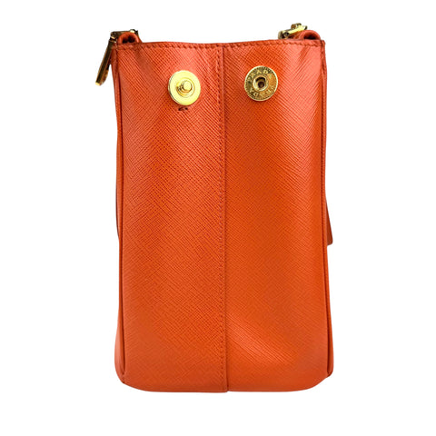 Prada Galleria Saffiano leather bag Orange