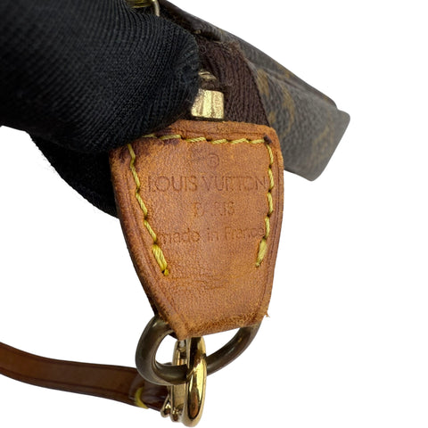 Louis Vuitton Pochette Accessoires Shoulder Bag Brown Canvas