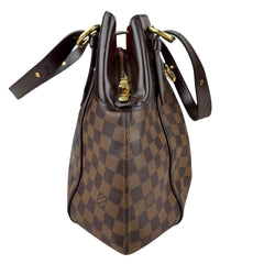 Pre-owned louis-vuitton-sistina-damier-ebene-canvas-shoulder-bag-front