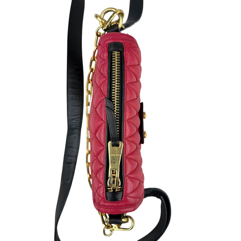 Miu Miu Confidential napa Biker bag