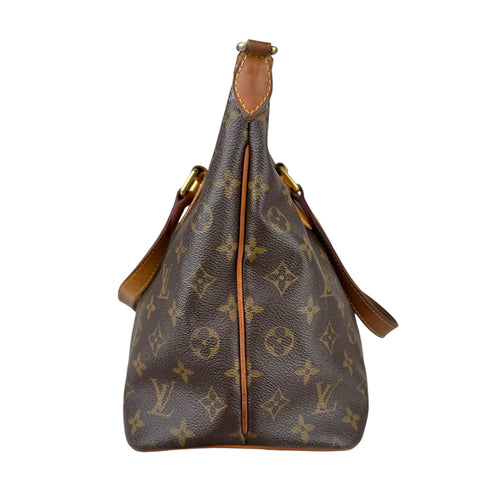 Louis Vuitton Palermo Shoulder Bag Brown Canvas