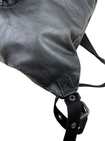 Bottega Veneta Intrecciato Leather Backpack Unisex - Black