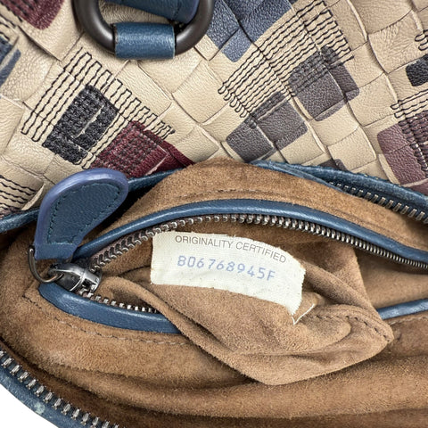 Bottega Veneta Nappa Intrecciato Mosaic Boston Mist Brique