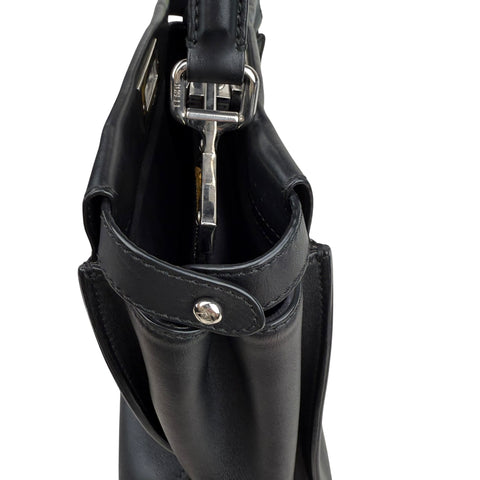 Fendi Peekaboo medium model shoulder bag in black leather