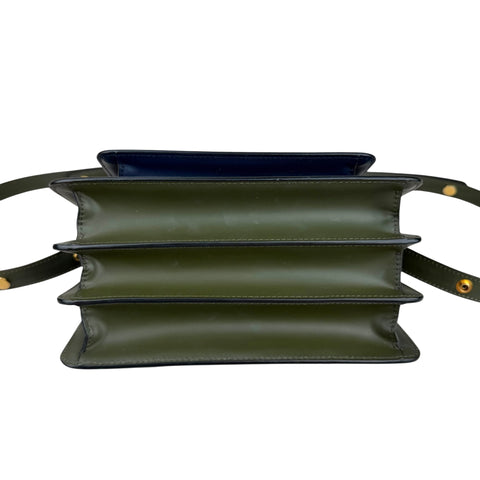 Marni Medium Colorblocked Leather Trunk Shoulder and Crossbody Bag