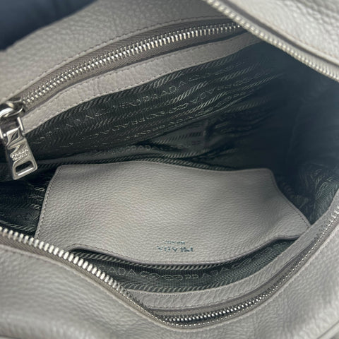 Prada Vitello Daino Zip Top satchel