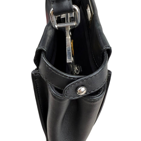 Fendi Peekaboo medium model shoulder bag in black leather