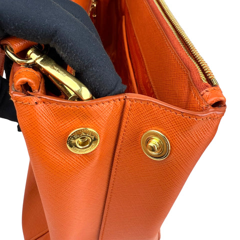 Prada Galleria Saffiano leather bag Orange