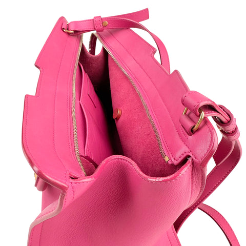 Saint Laurent Petit Cabas Y-line Shoulder Bag Pink