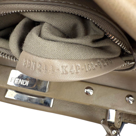 Fendi Peekaboo 2WAY Shoulder Bag Hand Bag Beige