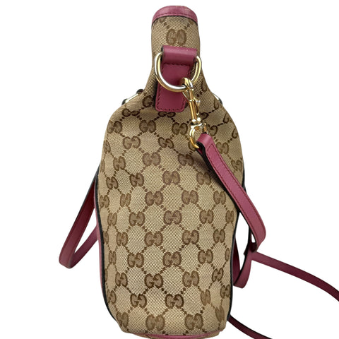 Gucci GG Monogram Medium Joy Tote Peonia Flower