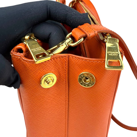 Prada Galleria Saffiano leather bag Orange