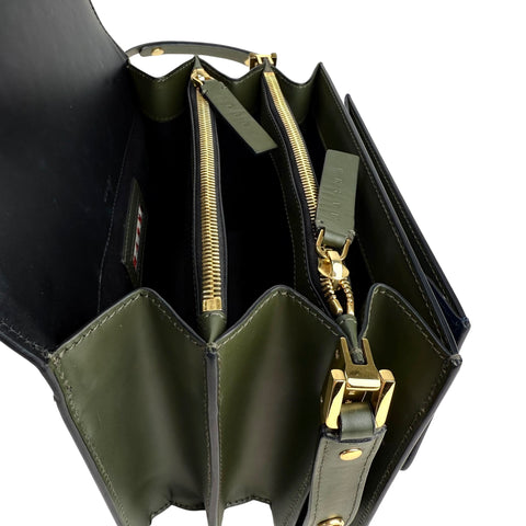 Marni Medium Colorblocked Leather Trunk Shoulder and Crossbody Bag