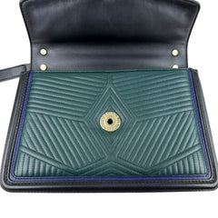 Pre-owned bvlgari-serpenti-leather-crossbody-bag-front