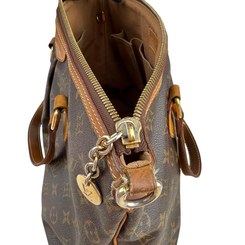 Louis Vuitton Palermo Shoulder Bag Brown Canvas