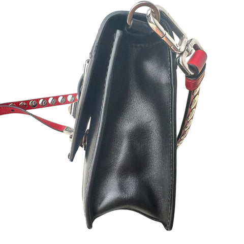 Prada Elektra Shoulder Bag Studded Leather Small