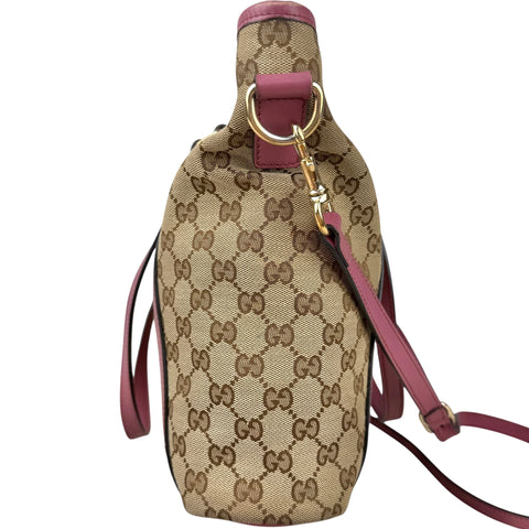 Gucci GG Monogram Medium Joy Tote Peonia Flower