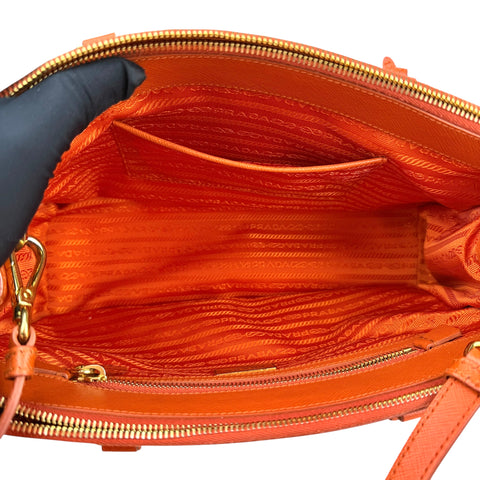 Prada Galleria Saffiano leather bag Orange