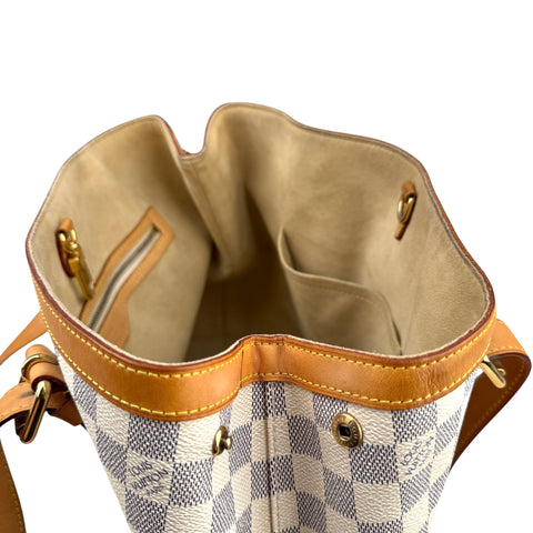 Louis Vuitton handbag hampstead toile damier azur shoulder bag