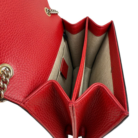 Gucci Small Dollar Interlocking G Crossbody Red