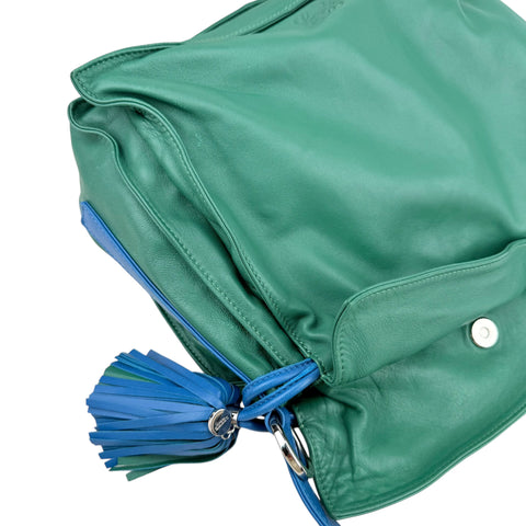 Loewe Green Flamenco leather shoulder bag