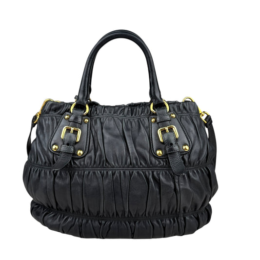 Prada Leather Gaufre Shopping Handbag