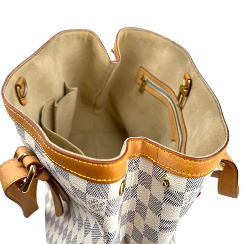 Louis Vuitton handbag hampstead toile damier azur shoulder bag