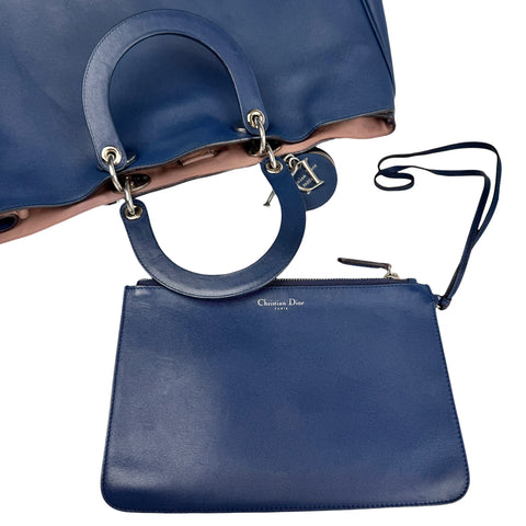 Dior Calfskin Diorissimo Medium Blue