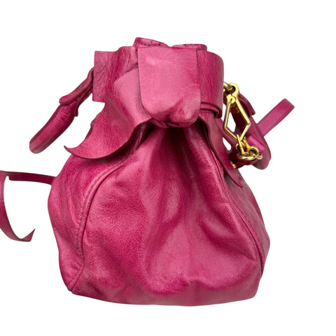 Miu Miu Vitello Lux Mini Bow Bag