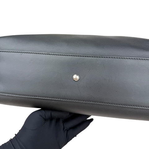 Fendi Peekaboo medium model shoulder bag in black leather