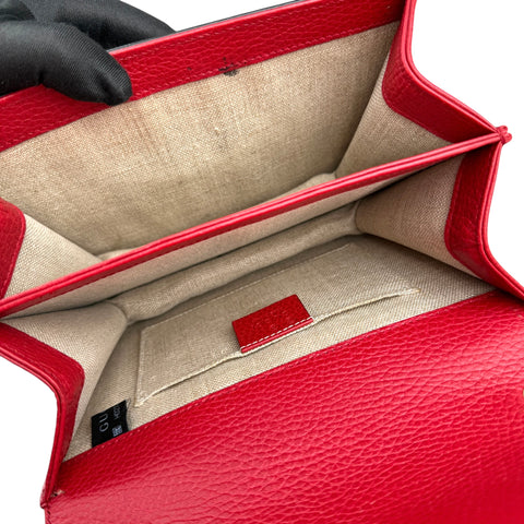 Gucci Small Dollar Interlocking G Crossbody Red