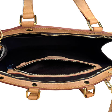 Louis Vuitton Monogram Vernis MM Handbag Dark red Purple