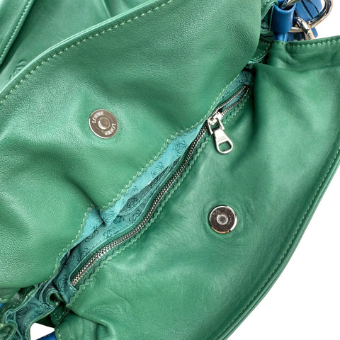 Loewe Green Flamenco leather shoulder bag