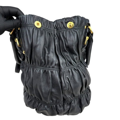 Prada Leather Gaufre Shopping Handbag
