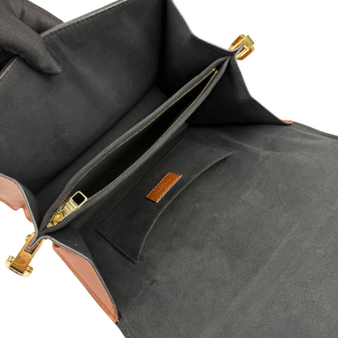 Louis Vuitton LV Dauphine MM Shoulder Bag Monogram Reverse Brown