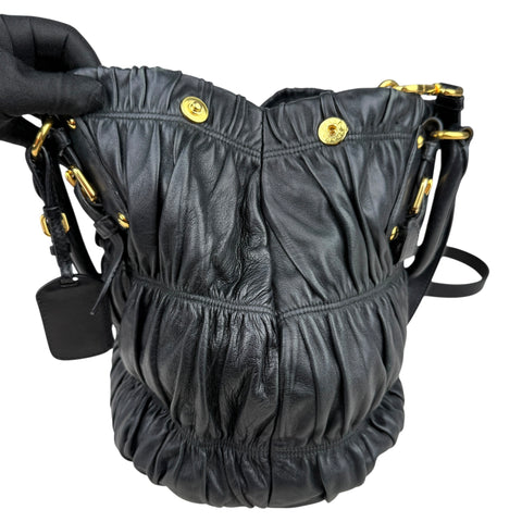 Prada Leather Gaufre Shopping Handbag