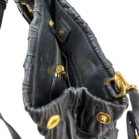 Prada Leather Gaufre Shopping Handbag