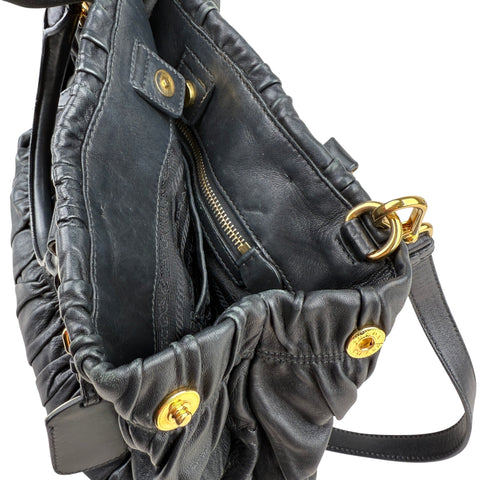 Prada Leather Gaufre Shopping Handbag