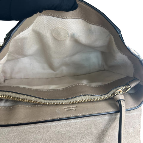 Chloé Faye model shoulder bag in grey leather Collector Square