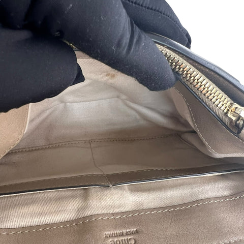 Chloé Faye model shoulder bag in grey leather Collector Square